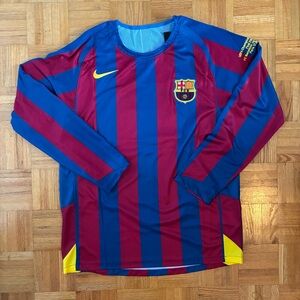 FC Barcelona Ronaldinho UCL Final Soccer Jersey